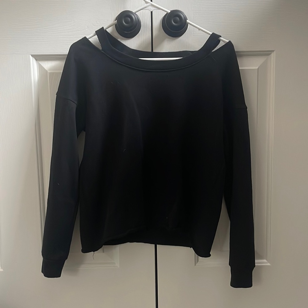 womens cold shoulder sweater